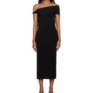 Third form 
Black Intertwined Midi Dress